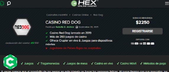 red dog casino registrarse paso