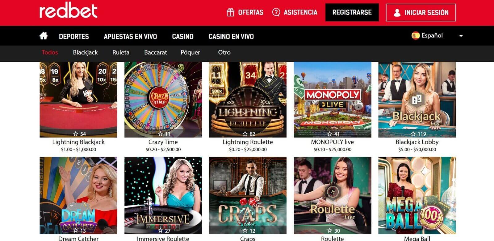 Reseña de RedBet Casino online en Latinoamérica
