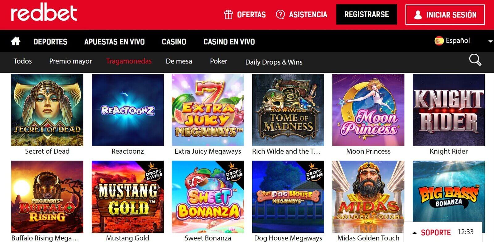 Tragamonedas de RedBet Casino online en Latinoamérica
