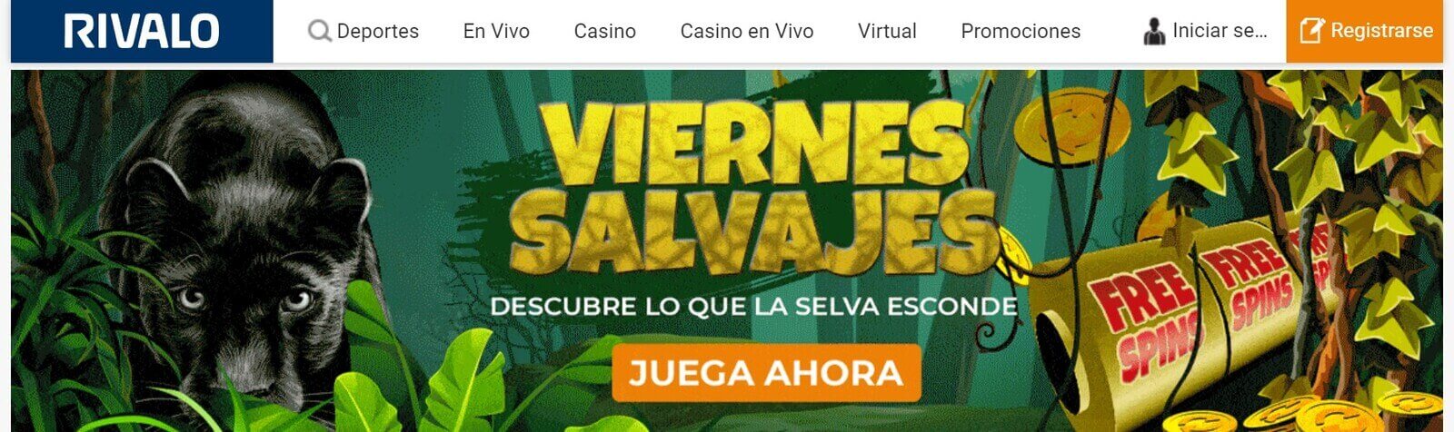 Rivalo Casino bienvenida