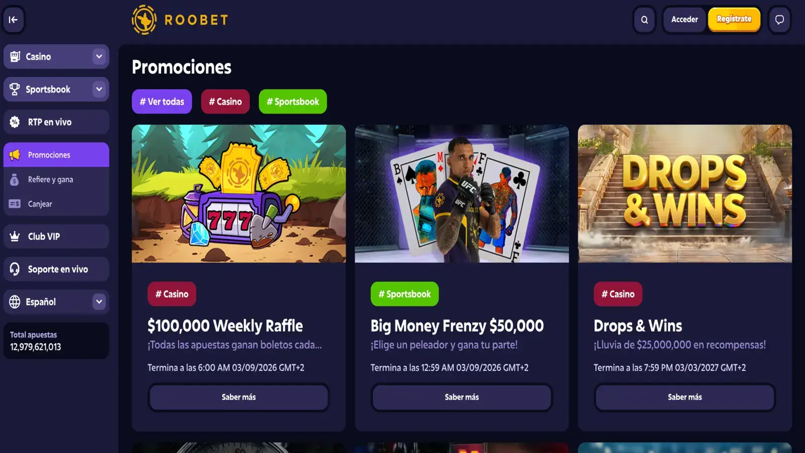 Roobet Promociones