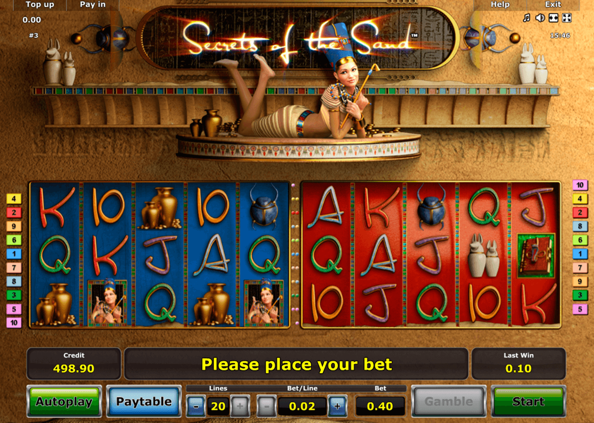 secrets of the sand novomatic tragamonedas gratis