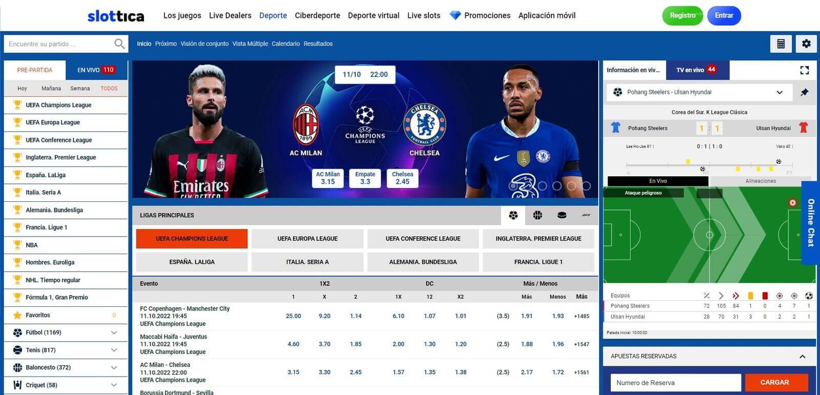 Apuestas deportivas de Slottica online en Latinoamérica