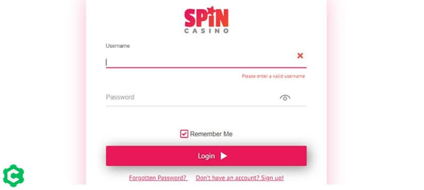 spin casino registrarse paso
