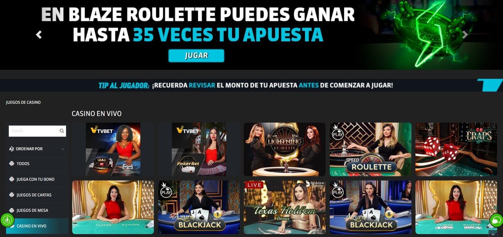 Juegos en vivo de Strendus Casino online en México