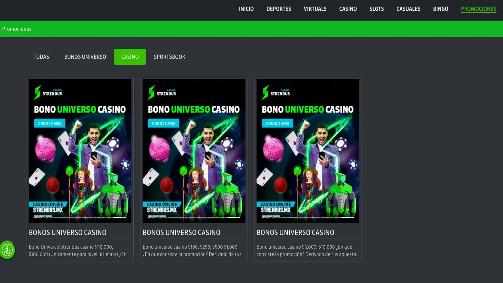 Strendus Casino Promotions MX