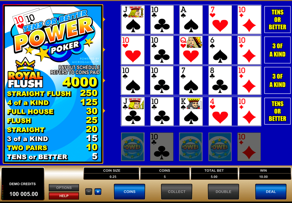 Free video poker no download required
