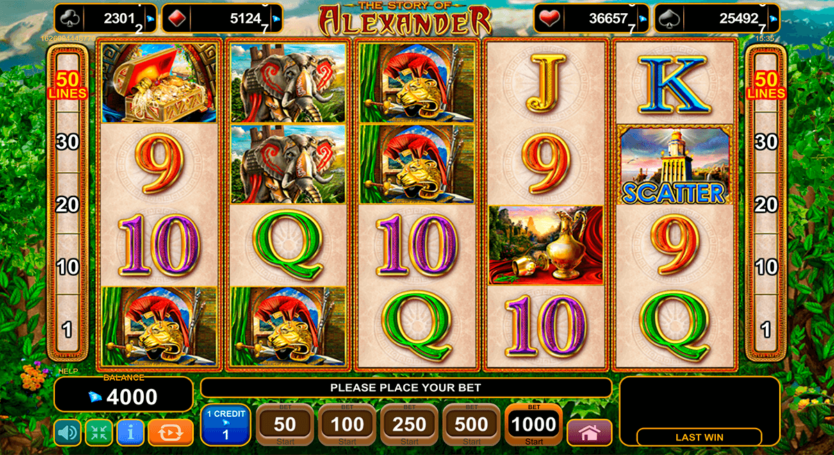 the story of alexander egt tragamonedas gratis