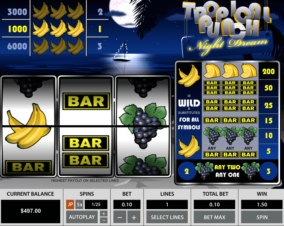 tropical punch night dream pragmatic tragamonedas gratis