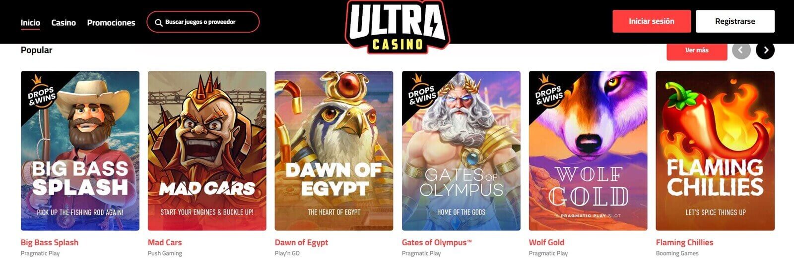 Jugar a las tragamonedas de Ultra Casino Casino online