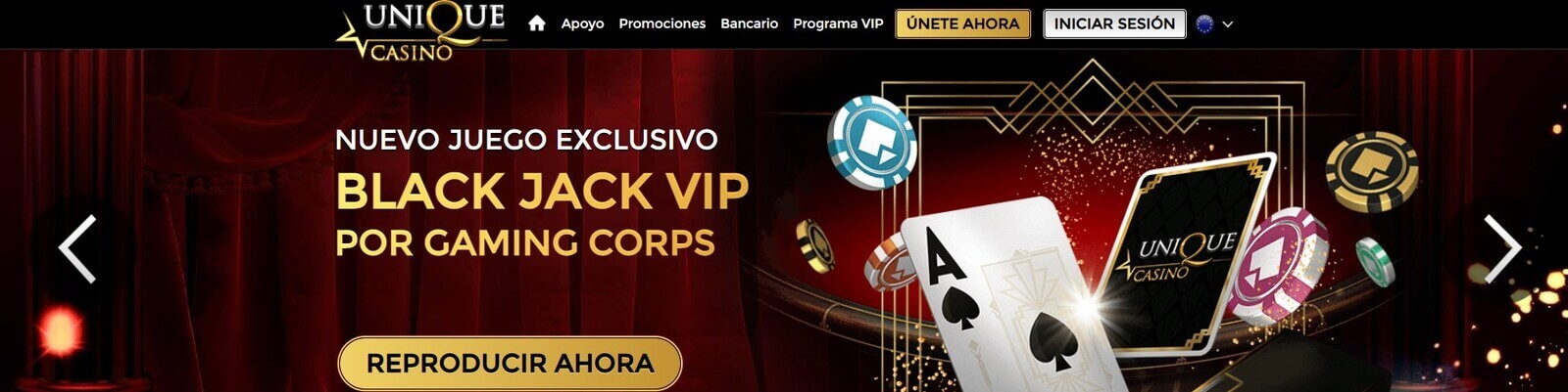 Blackjack de Unique Casino